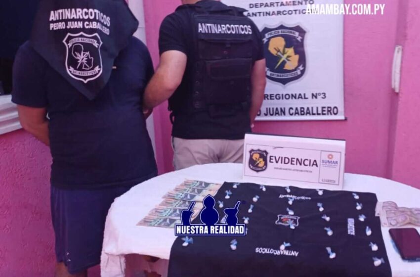  PJC – Operativo antinarcóticos en el Barrio Bernardino Caballero: Detención e incautación dosis de cocaína