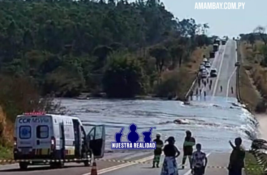  Barragem de condomínio de luxo estoura e bloqueia BR-163, mobilizando Corpo de Bombeiros